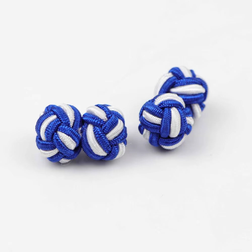 Mens Cuff Links Fashion Men'S Shirt Cufflinks Trade Mixed Solid Colors DIY Braided Wire Buckle Cuff Link