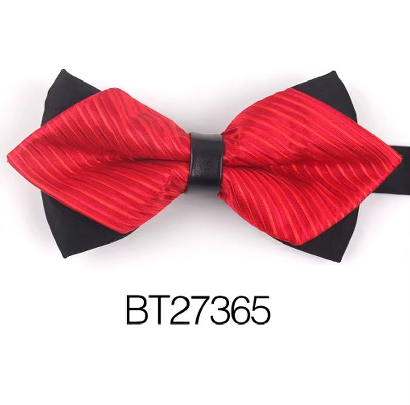 Pointed Bow Ties for Men Women Shirts Classic Men'S Bow Tie Business Wedding Bowknot Adult Solid Bowties Butterfly Suits Tie