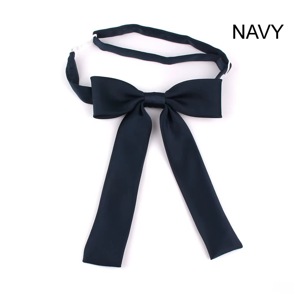 New Solid Bow Ties for Women Polyester Cravats Fashion Bowtie for Party Groom Butterfly Adult Black Red Bowties