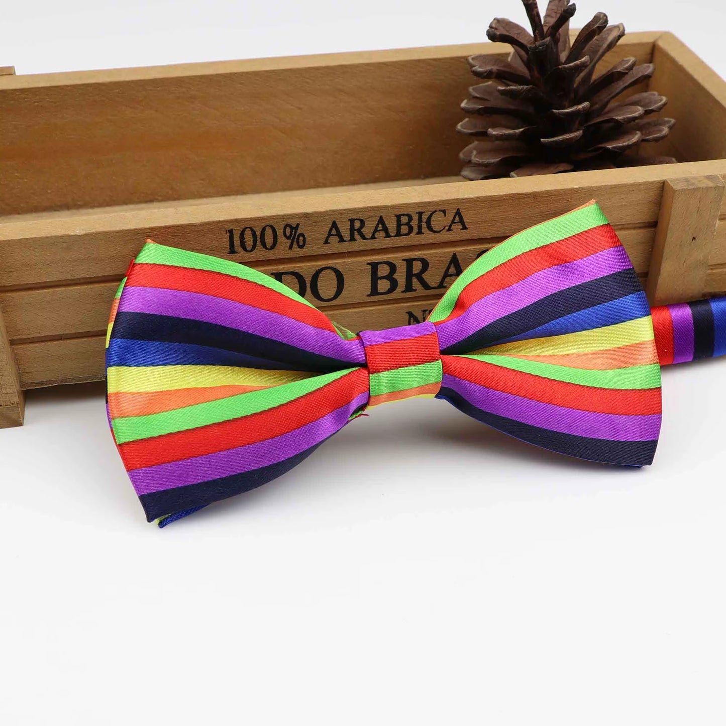 Mens Music Bow Tie Character Moustache Bowtie Smooth Camouflag Note Necktie Soft Polyester Butterfly Festival Striped Ties