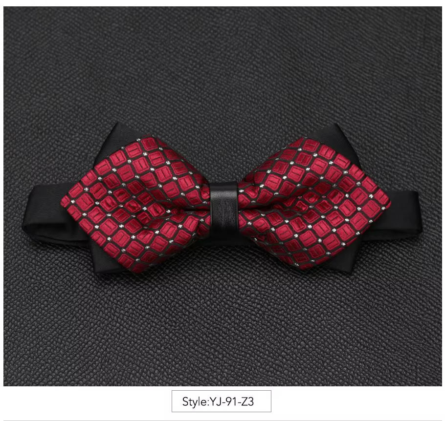 Men Bowtie Newest Butterfly Knot Mens Accessories Luxurious Bow Tie Black Cravat Formal Commercial Suit Wedding Ceremony Ties