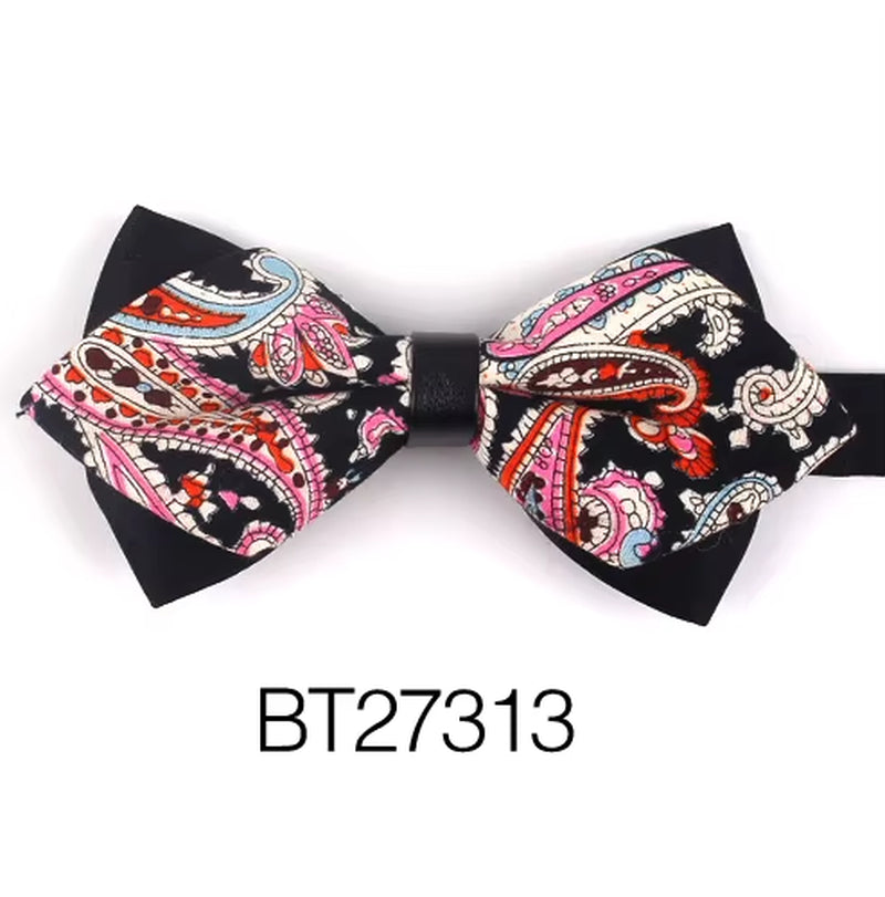 Pointed Bow Ties for Men Women Shirts Classic Men'S Bow Tie Business Wedding Bowknot Adult Solid Bowties Butterfly Suits Tie