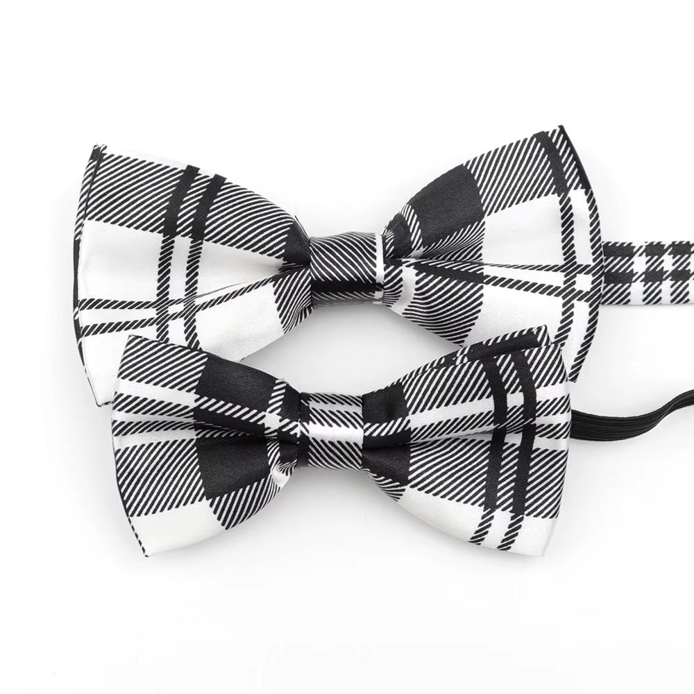 Music Note Parent-Child Bowtie Set Piano Stave Guitar Plaid Family Butterfly Party Dinner Wedding Design Cute Bow Tie Accessory