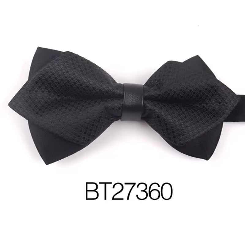 Pointed Bow Ties for Men Women Shirts Classic Men'S Bow Tie Business Wedding Bowknot Adult Solid Bowties Butterfly Suits Tie