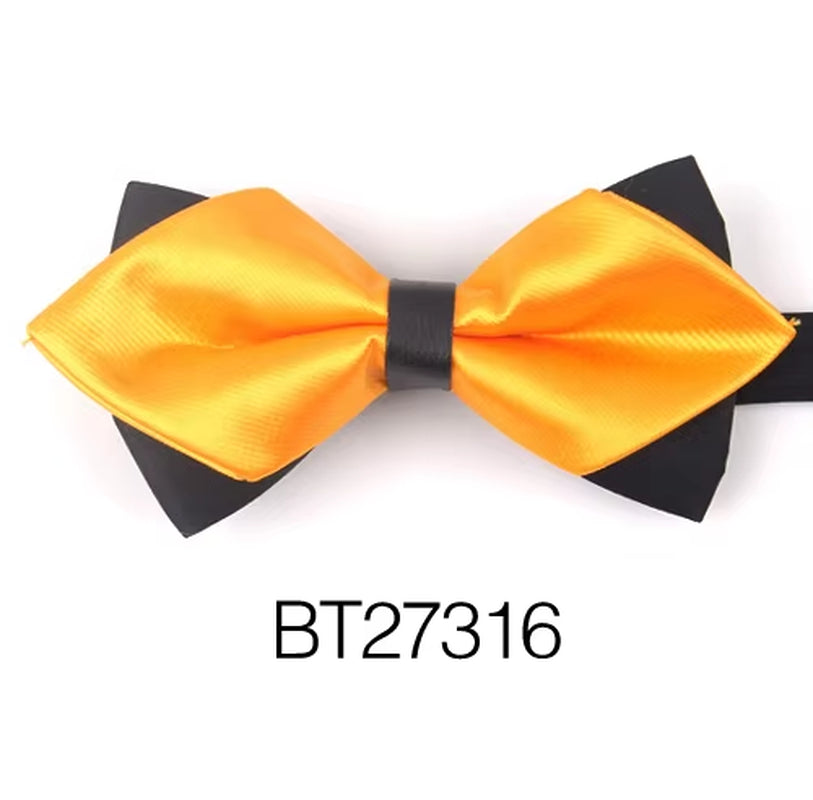 Pointed Bow Ties for Men Women Shirts Classic Men'S Bow Tie Business Wedding Bowknot Adult Solid Bowties Butterfly Suits Tie