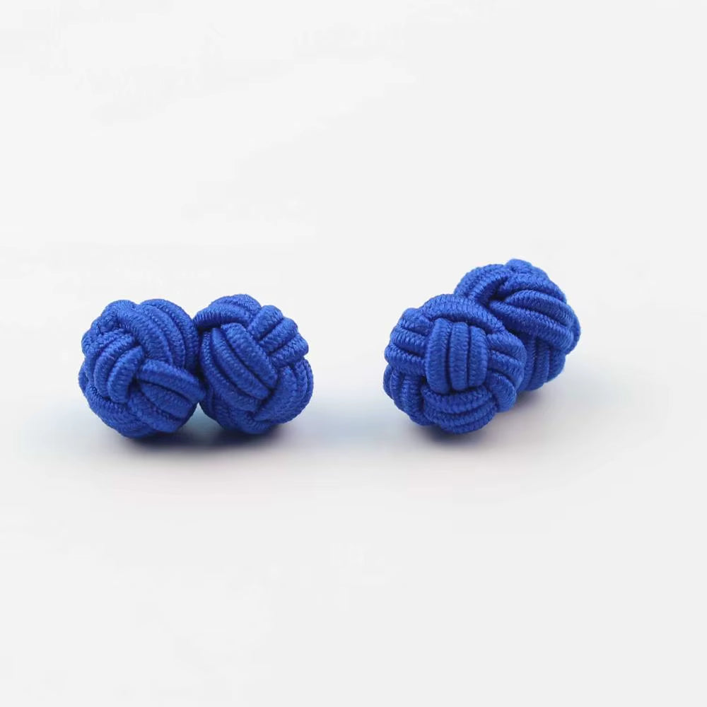 Mens Cuff Links Fashion Men'S Shirt Cufflinks Trade Mixed Solid Colors DIY Braided Wire Buckle Cuff Link