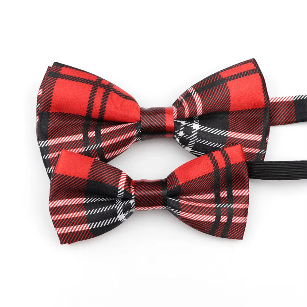 Music Note Parent-Child Bowtie Set Piano Stave Guitar Plaid Family Butterfly Party Dinner Wedding Design Cute Bow Tie Accessory