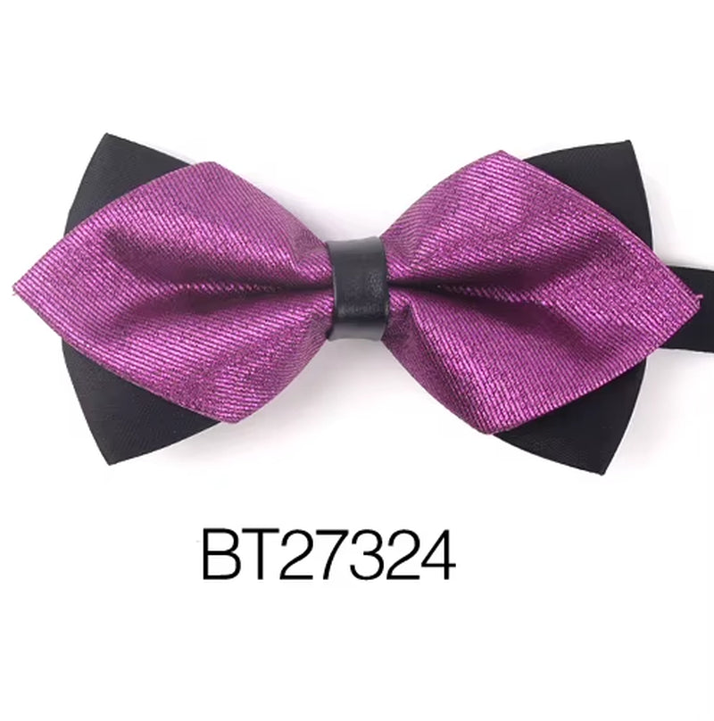 Pointed Bow Ties for Men Women Shirts Classic Men'S Bow Tie Business Wedding Bowknot Adult Solid Bowties Butterfly Suits Tie