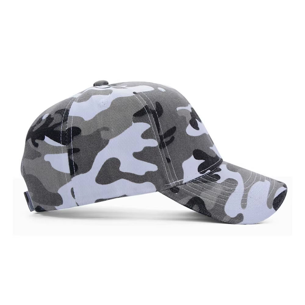 Baseball Cap Outdoor Sport Caps Leisure Army Camo Hat Sunscreen Duck Tongue Hat Snapback Caps Men'S and Women'S Camouflage Caps