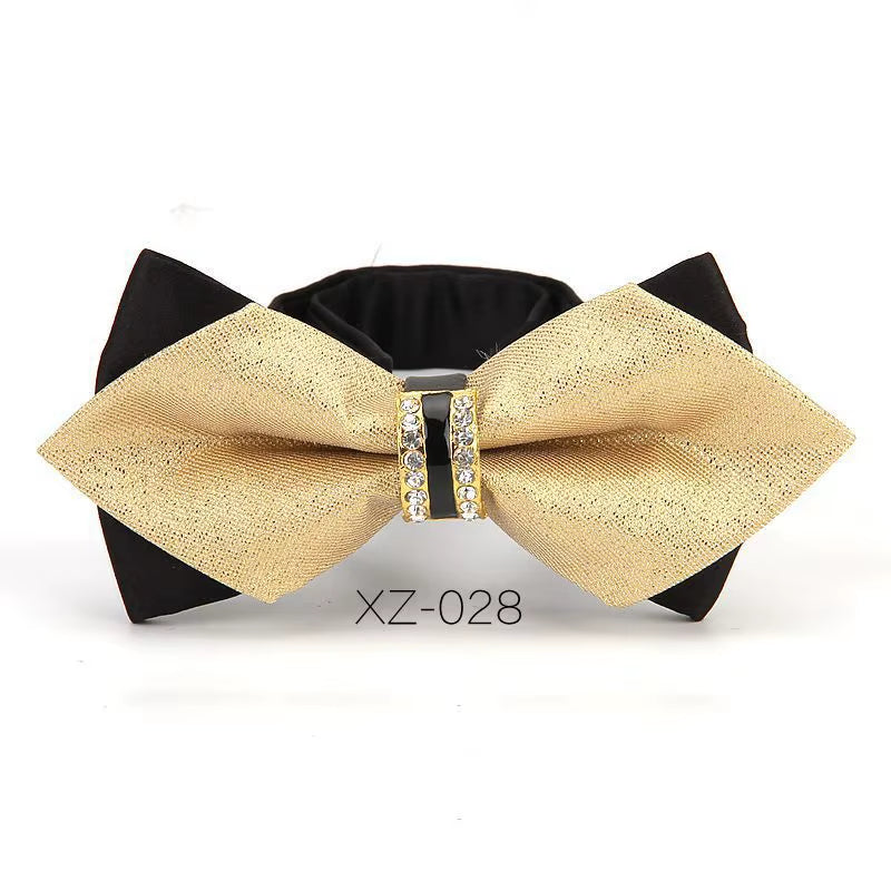 Luxury Boutique Fashion Metal Bow Ties for Men Bowtie Women Wedding Party Butterfly Bowties Gravata Slim Blue Burgundy